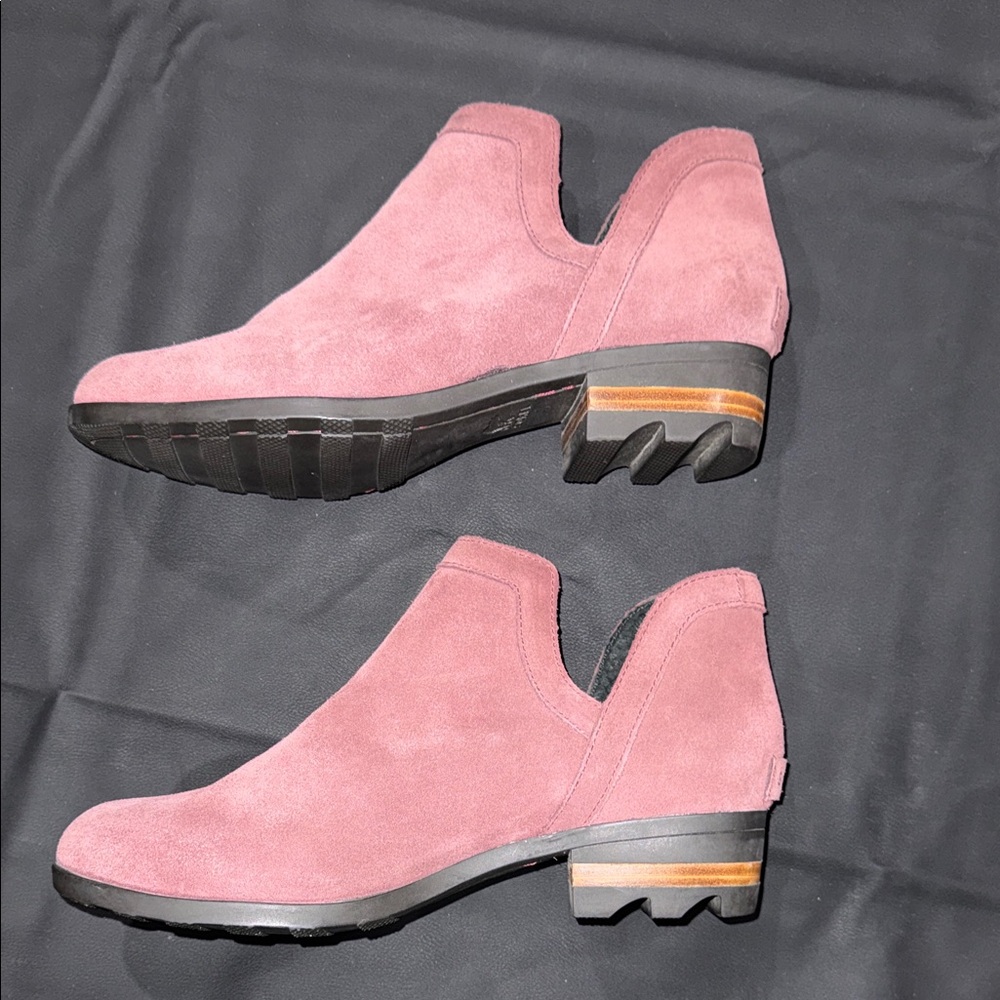 Sorel Dusty Purple Suede Ankle Boots - Picture 7 of 10
